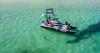 Navette bateau pour aller surf avec le windy reef sur le spot de Saint martin aux Antilles