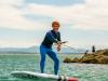 Foil tracté au centre du pôle nautique de gruissan dans le sud de la france