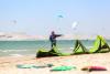 Zone d'atterrissage sur le spot de Dakhla au Maroc