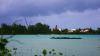 Kitesurfeur sur le spot kitesurf Anse la raie à l'ile Maurice