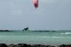 Jump en kitesurf sur le spot Anse la raie à l'ile Maurice