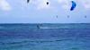 Navigation en kitesurf sur le spot du Morne à l'ile Maurice