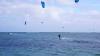 Kitesurfeur en navigation sur le spot du Morne à l'ile Maurice