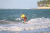 Kitesurfeur en navigation sur le spot de Cabarete en République Dominicaine