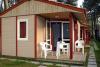 Terrasse et chaises mobile home camping Orbitur Viana do Castelo au Portugal