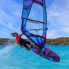 Trick en windsurf sur le spot de Bonifacio en Corse