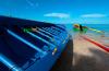 Bateau sur le spot du Vauclin en Martinique dans les Antilles